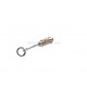 Switchblade Scissors with Keychain (Brown)